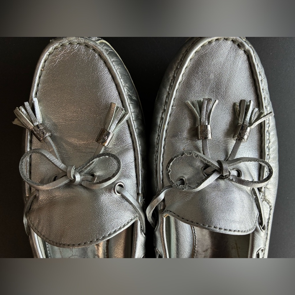 Cole Haan Silver Tassel Loafers